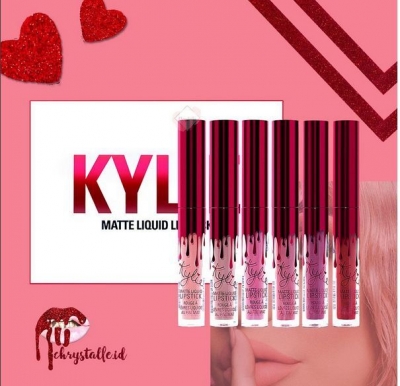 Kylie Valentine's Collection Matte Liquid Lip Gloss 6 Colors One Set